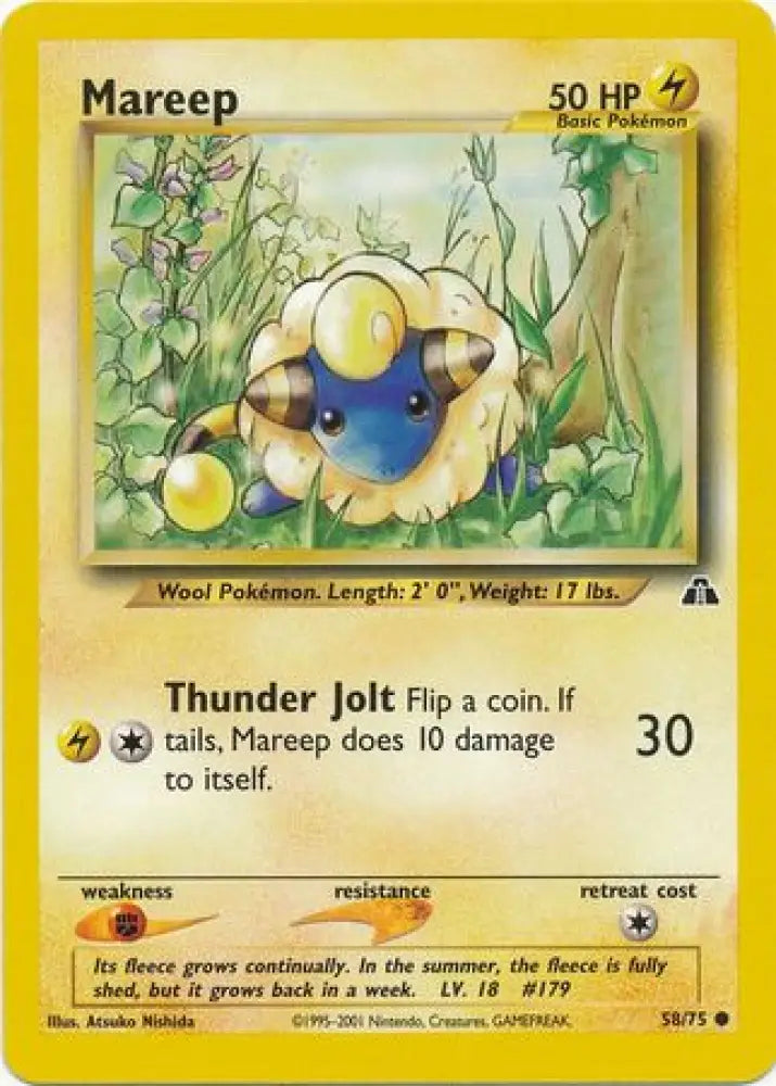 Mareep (58/75) [Neo Discovery Unlimited] - Pokemon Single