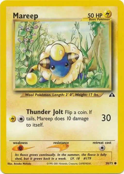 Mareep (58/75) [Neo Discovery Unlimited] - Pokemon Single