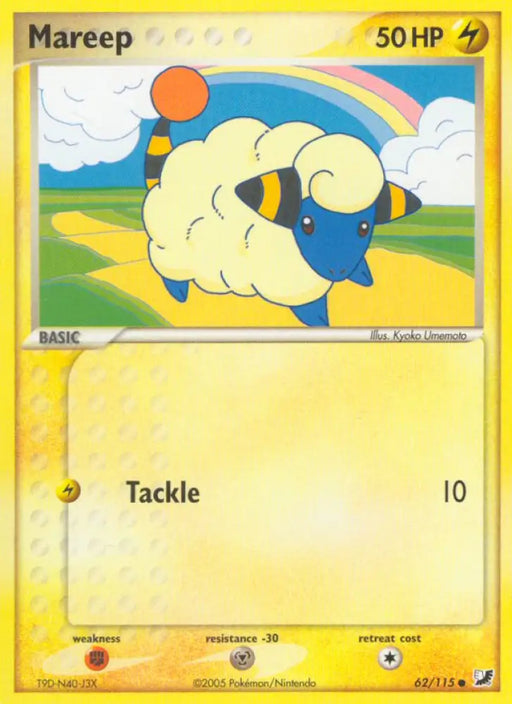 Mareep (62/115) [EX: Unseen Forces] - Pokemon Single