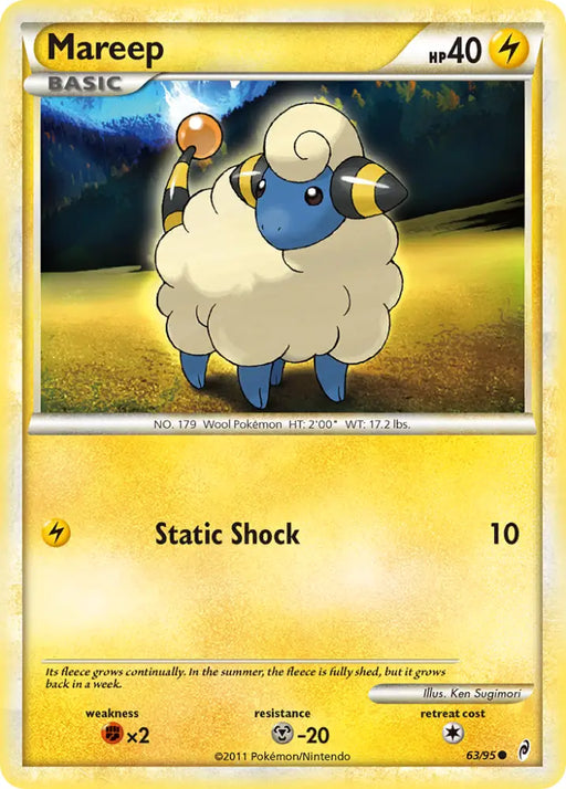 Mareep (63/95) [HeartGold & SoulSilver: Call of Legends] - Pokemon Single