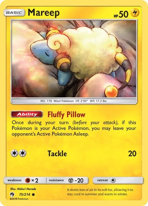 Mareep (75/214) [Sun & Moon: Lost Thunder] - Pokemon Single