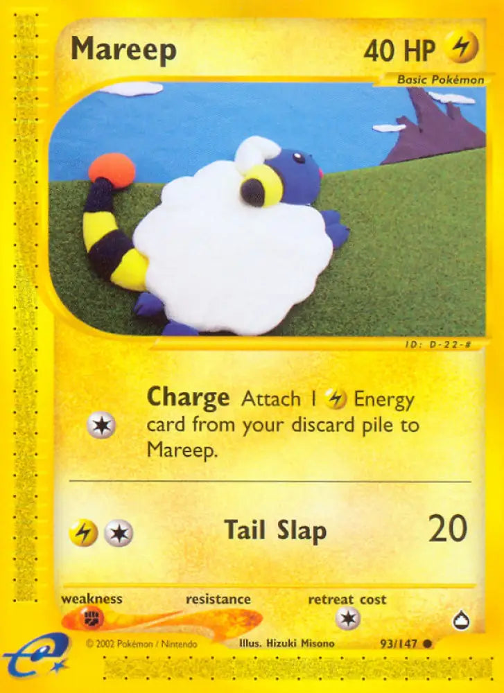 Mareep (93/147) [Aquapolis] - Pokemon Single