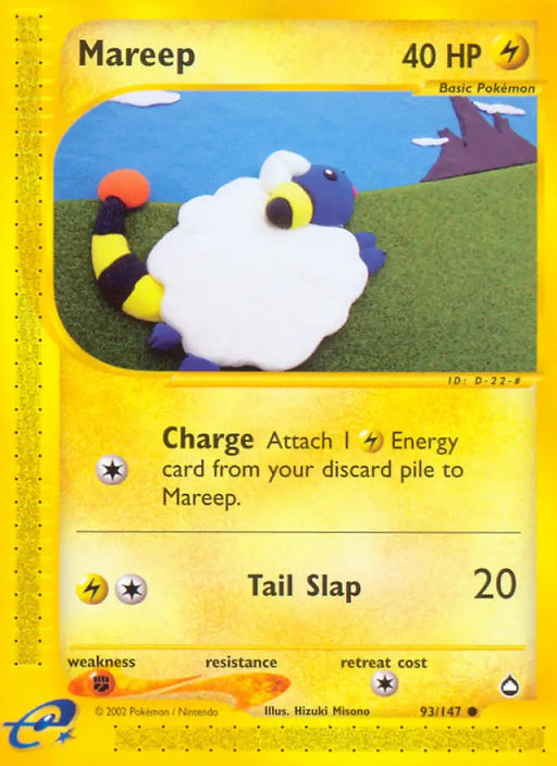 Mareep (93/147) [Aquapolis] - Pokemon Single