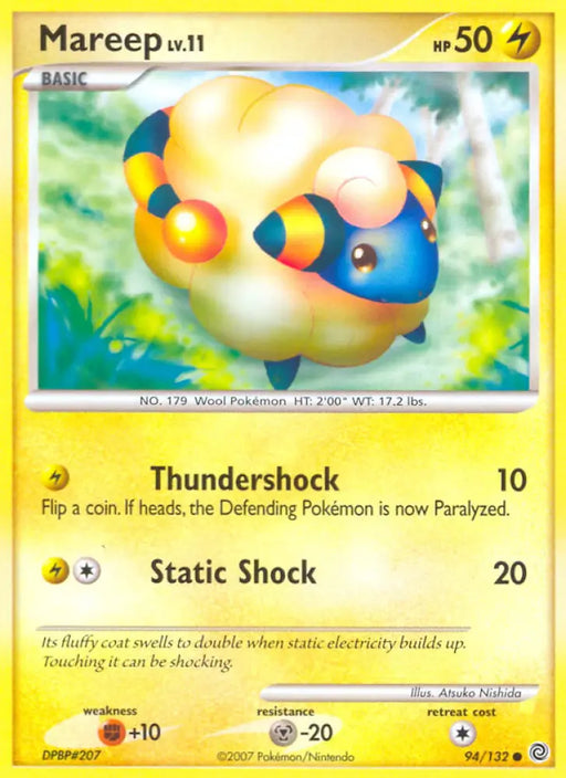 Mareep (94/132) [Diamond & Pearl: Secret Wonders] - Pokemon Single