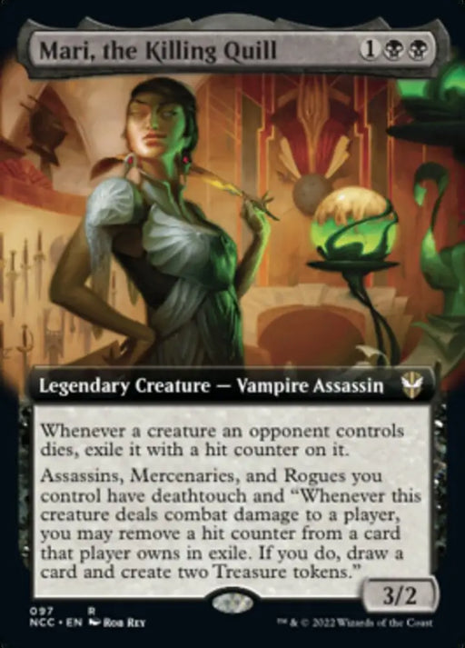 Mari the Killing Quill (Extended Art) [Streets of New Capenna Commander] - MTG Single