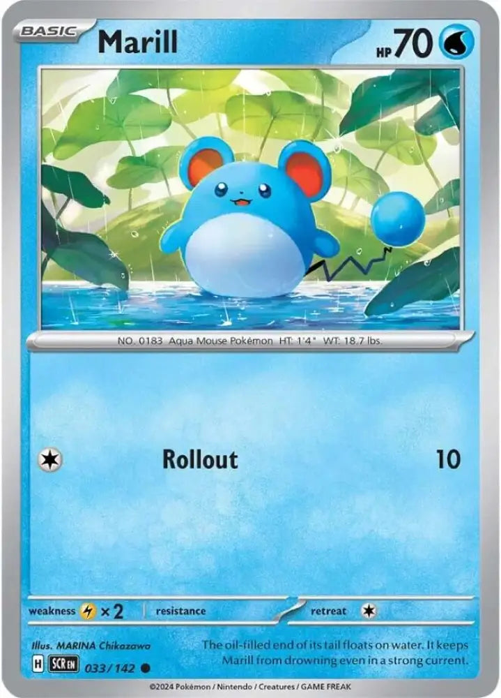 Marill (033/142) [Scarlet & Violet: Stellar Crown] - Pokemon Single