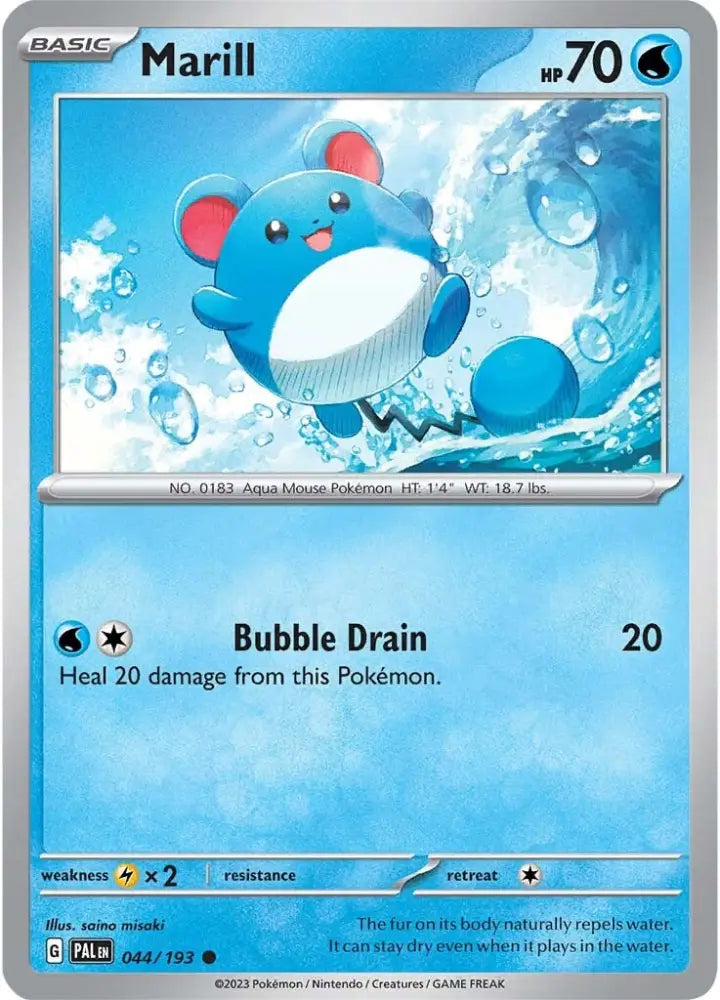 Marill (044/193) [Scarlet & Violet: Paldea Evolved] - Pokemon Single