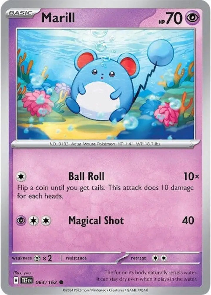 Marill (064/162) [Scarlet & Violet: Temporal Forces] - Pokemon Single