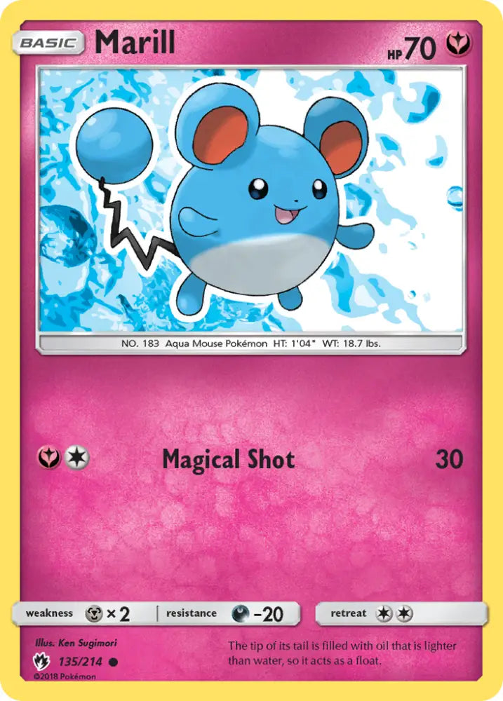 Marill (135/214) [Sun & Moon: Lost Thunder] - Pokemon Single