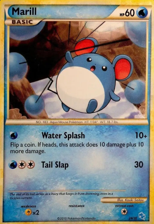 Marill (24/30) [HeartGold & SoulSilver: Trainer Kit - Gyarados] - Pokemon Single