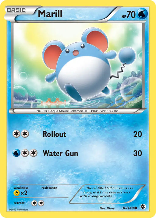 Marill (36/149) [Black & White: Boundaries Crossed] - Pokemon Single