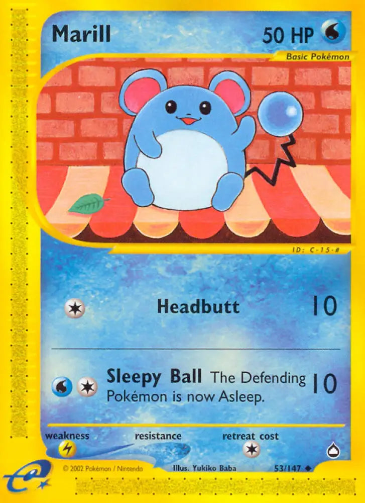 Marill (53/147) [Aquapolis] - Pokemon Single