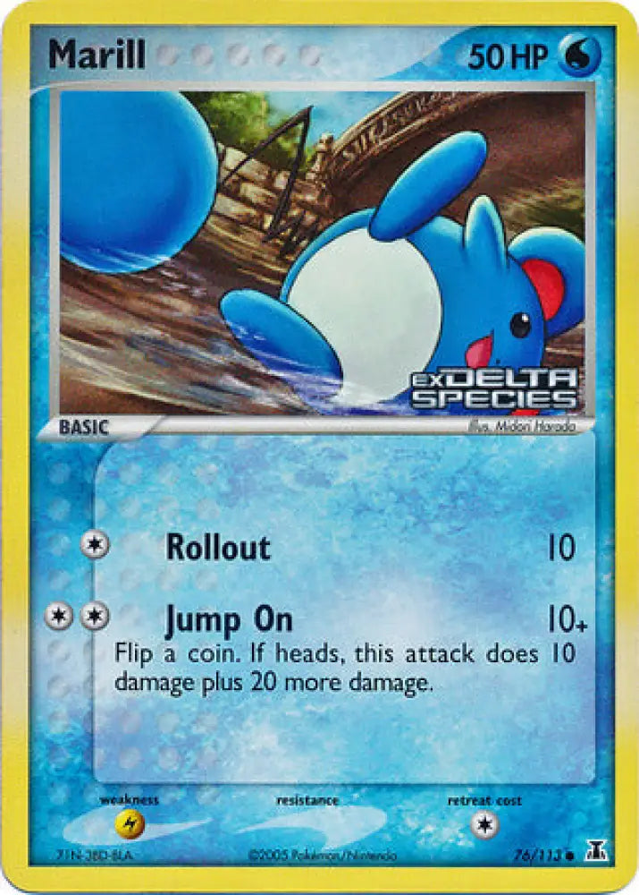 Marill (76/113) (Stamped) [EX: Delta Species] - Pokemon Single