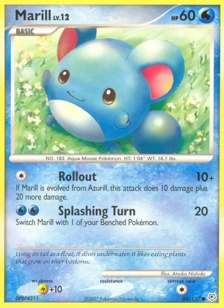 Marill (88/130) [Diamond & Pearl: Base Set] - Pokemon Single