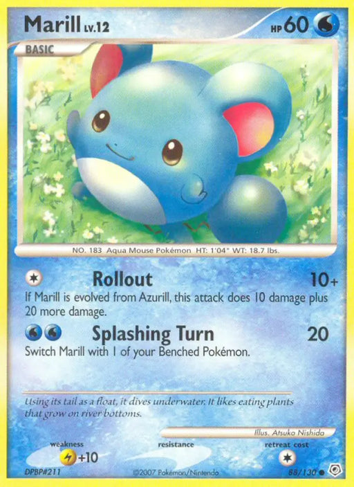 Marill (88/130) [Diamond & Pearl: Base Set] - Pokemon Single
