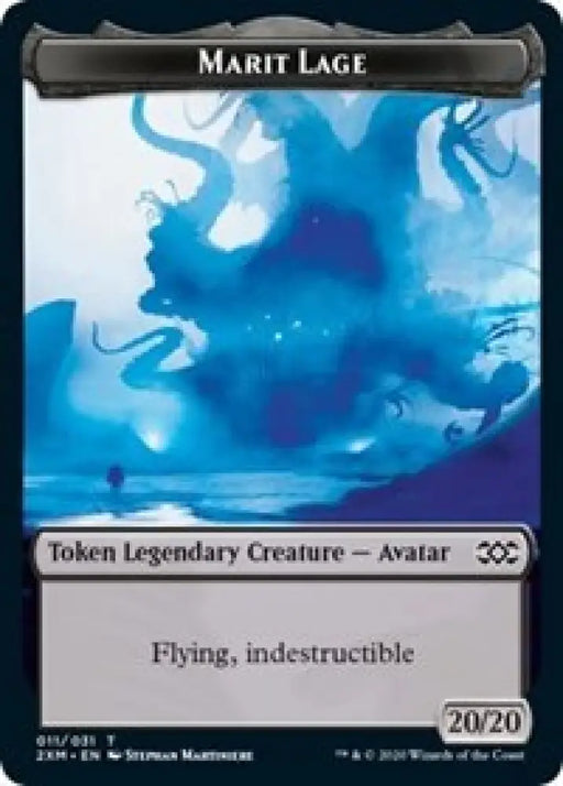 Marit Lage // Saproling Double-Sided Token [Double Masters Tokens] - MTG Single