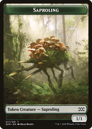 Marit Lage // Saproling Double-Sided Token [Double Masters Tokens] - MTG Single