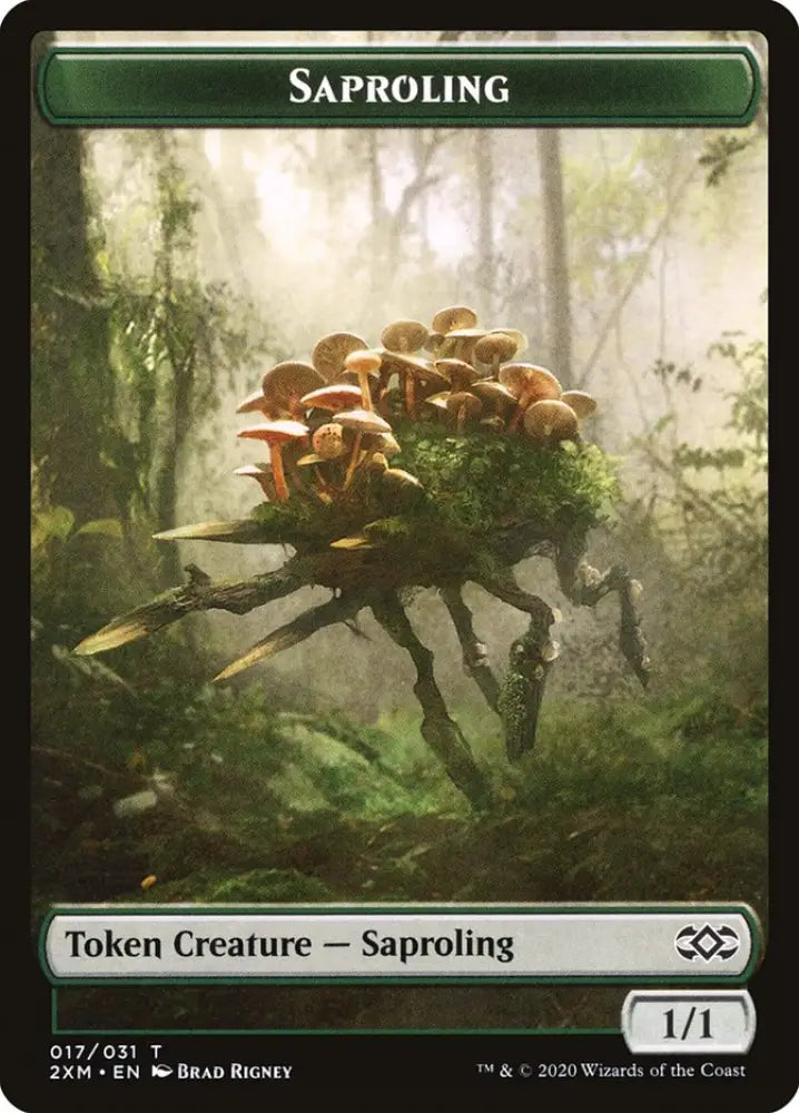 Marit Lage // Saproling Double-Sided Token [Double Masters Tokens] - MTG Single
