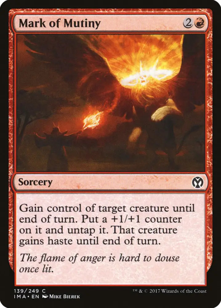 Mark of Mutiny [Iconic Masters] - MTG Single