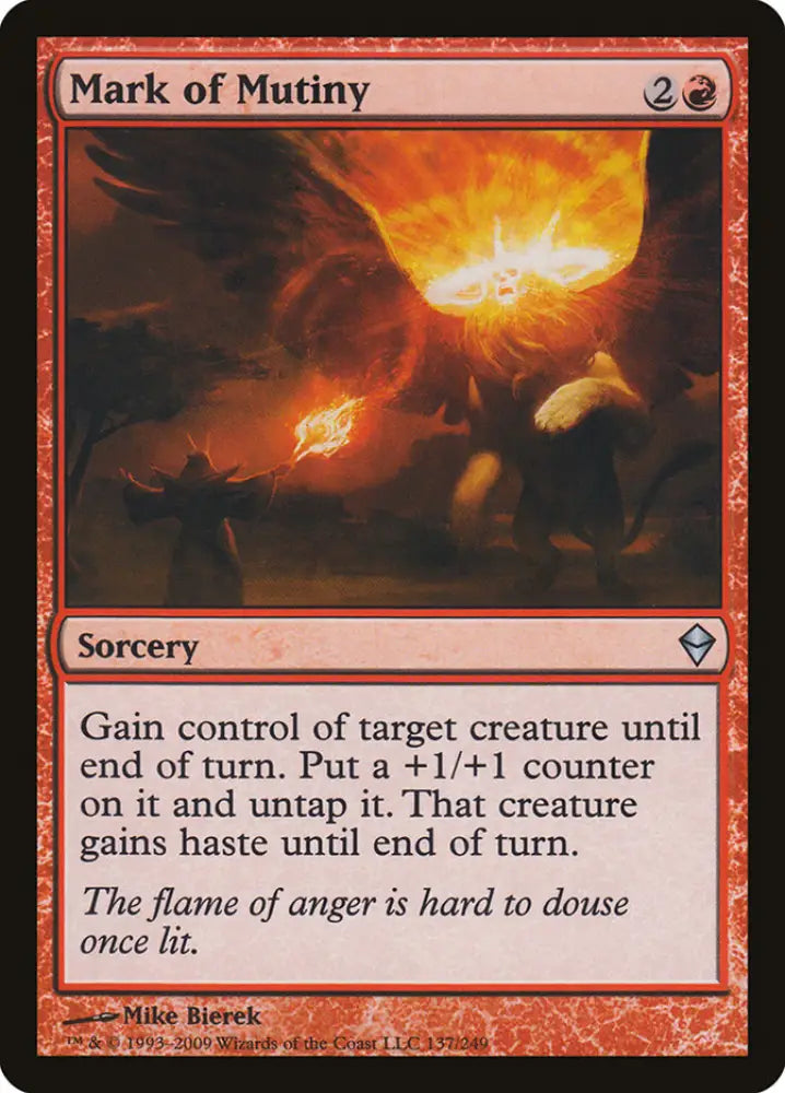 Mark of Mutiny [Zendikar] - MTG Single