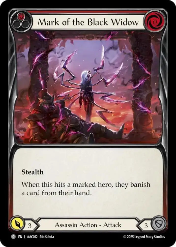 Mark of the Black Widow (Red) (AAC012) [Armory Deck: Arakni]