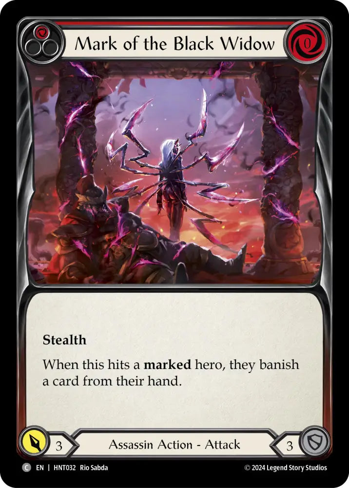 Mark of the Black Widow (Red) [The Hunted] - Flesh And Blood Single
