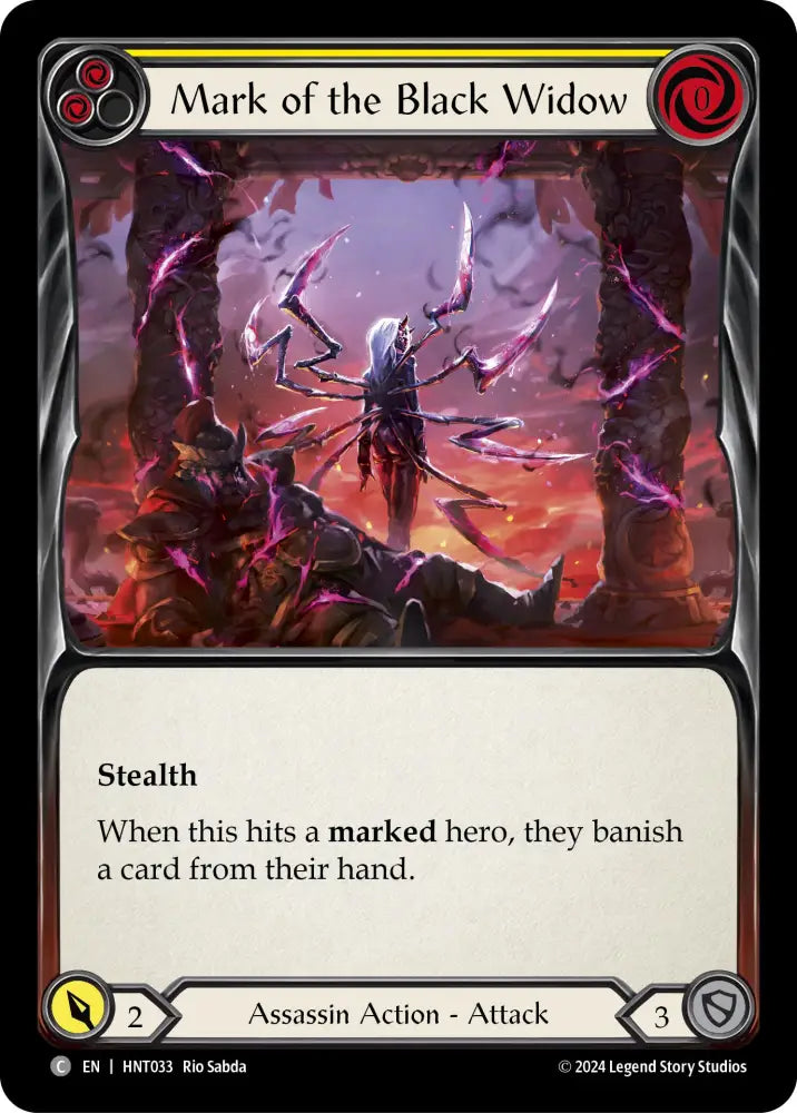 Mark of the Black Widow (Yellow) [The Hunted] - Flesh And Blood Single