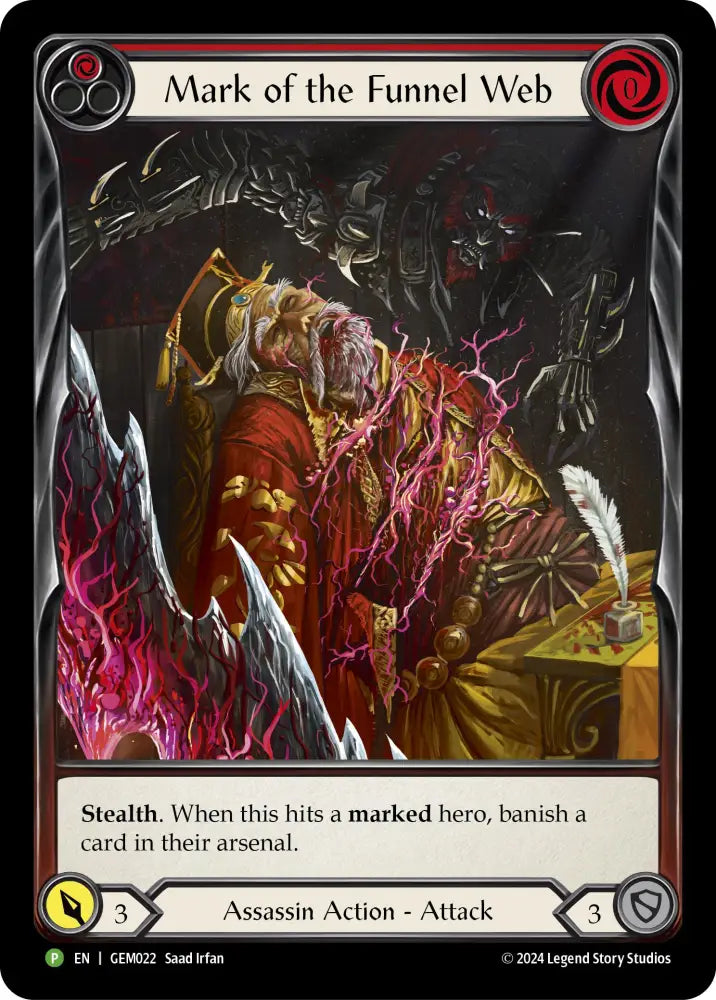 Mark of the Funnel Web (Red) [GEM022] (GEM Pack 1) Rainbow Foil - Flesh And Blood Single
