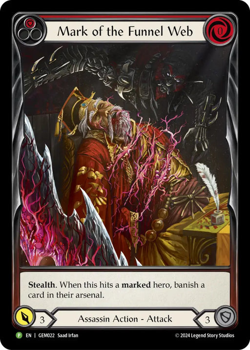 Mark of the Funnel Web (Red) [GEM022] (GEM Pack 1) Rainbow Foil - Flesh And Blood Single
