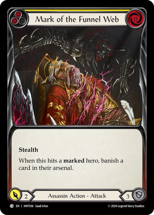 Mark of the Funnel Web (Yellow) [The Hunted] Rainbow Foil - Flesh And Blood Single