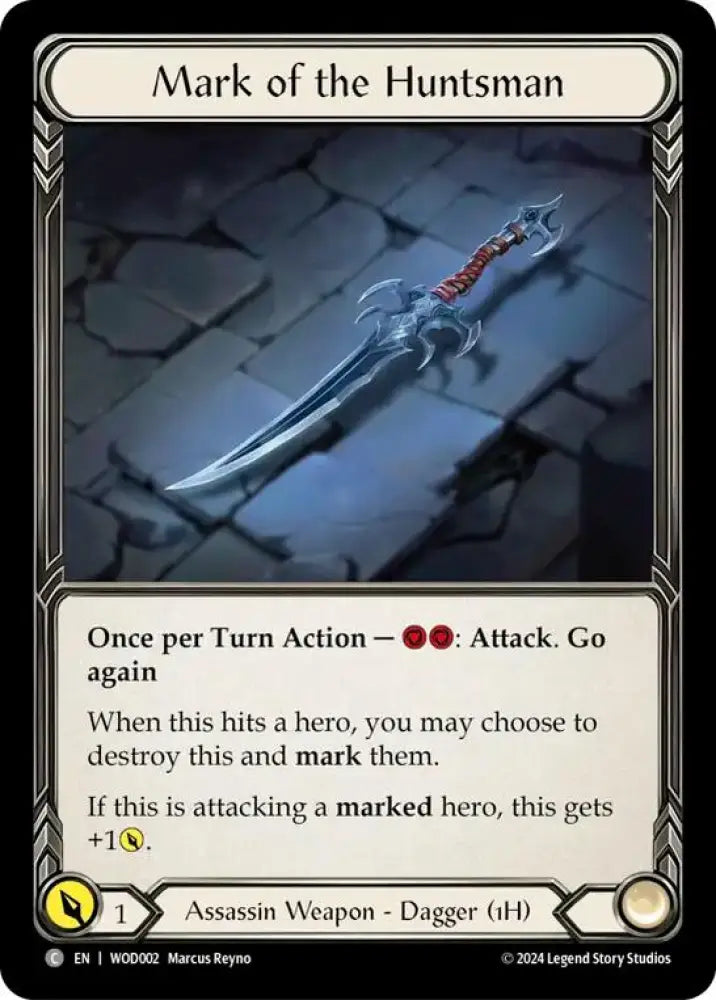 Mark of the Huntsman [The Hunted] (Arakni Web of Deceit Blitz Deck) - Flesh And Blood Single