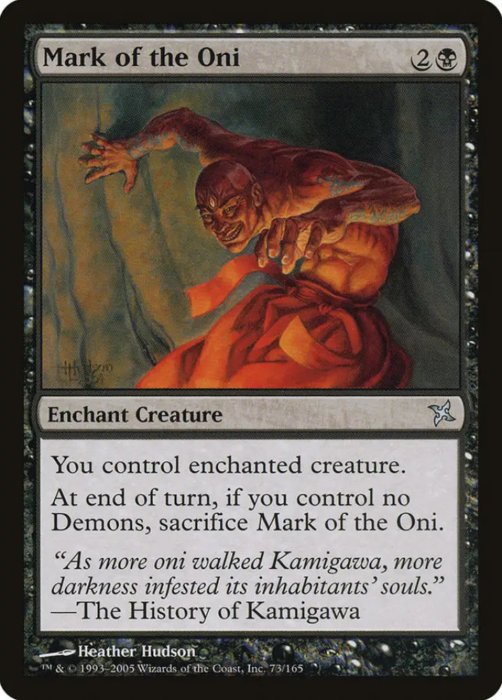 Mark of the Oni [Betrayers of Kamigawa] - MTG Single
