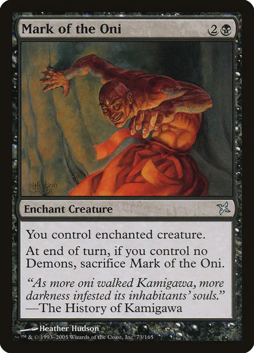 Mark of the Oni [Betrayers of Kamigawa] - MTG Single