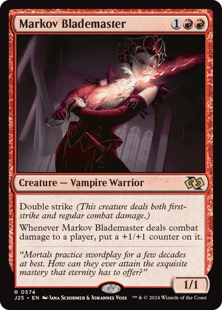 Markov Blademaster [Foundations Jumpstart] - MTG Single