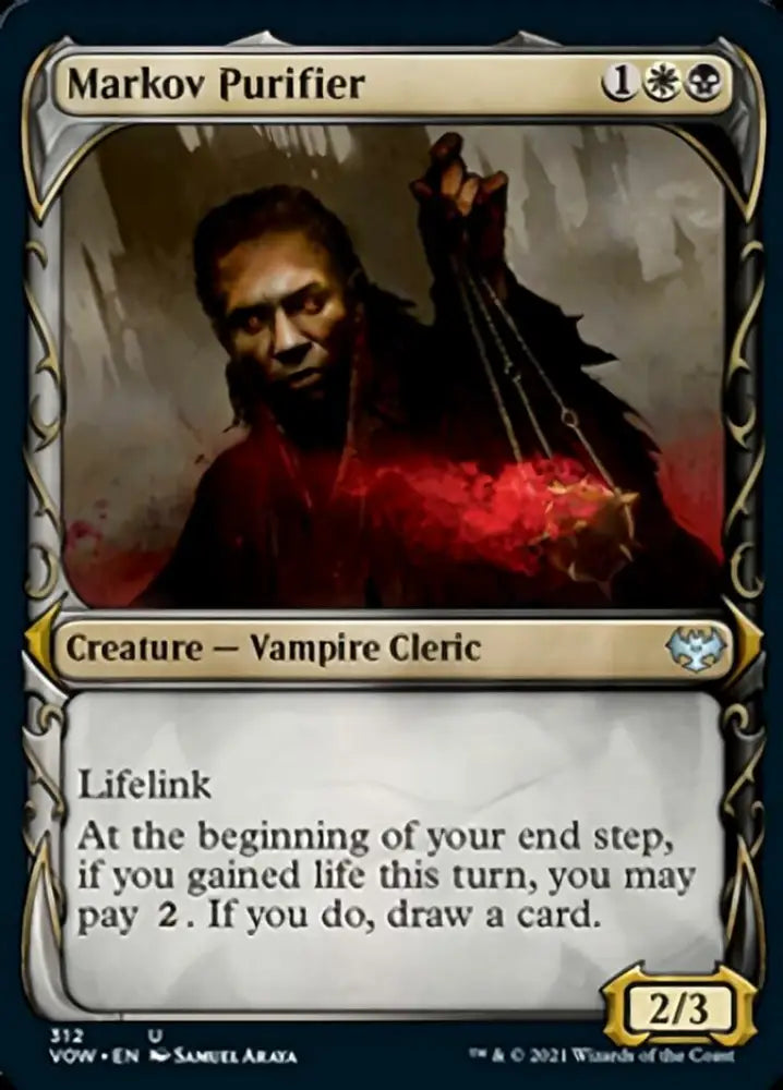 Markov Purifier (Showcase Fang Frame) [Innistrad: Crimson Vow] - MTG Single