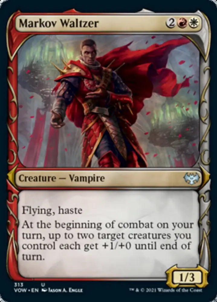 Markov Waltzer (Showcase Fang Frame) [Innistrad: Crimson Vow] - MTG Single