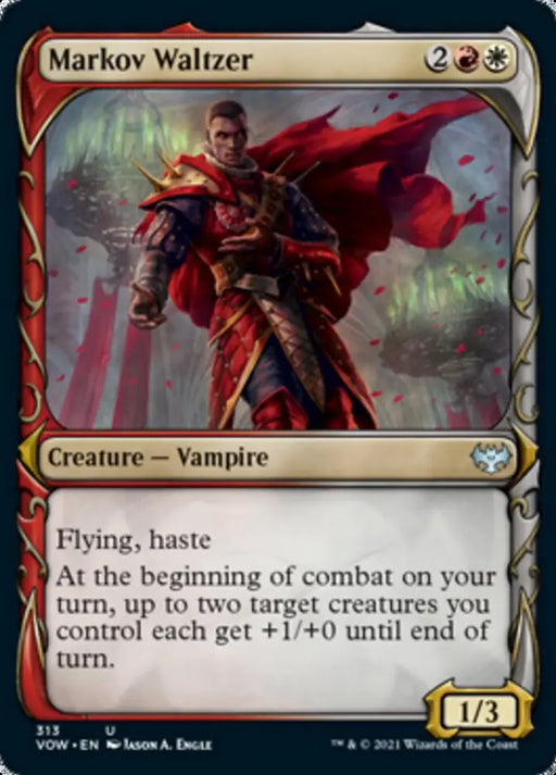 Markov Waltzer (Showcase Fang Frame) [Innistrad: Crimson Vow] - MTG Single