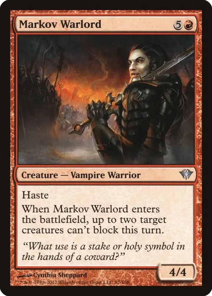 Markov Warlord [Dark Ascension] - MTG Single