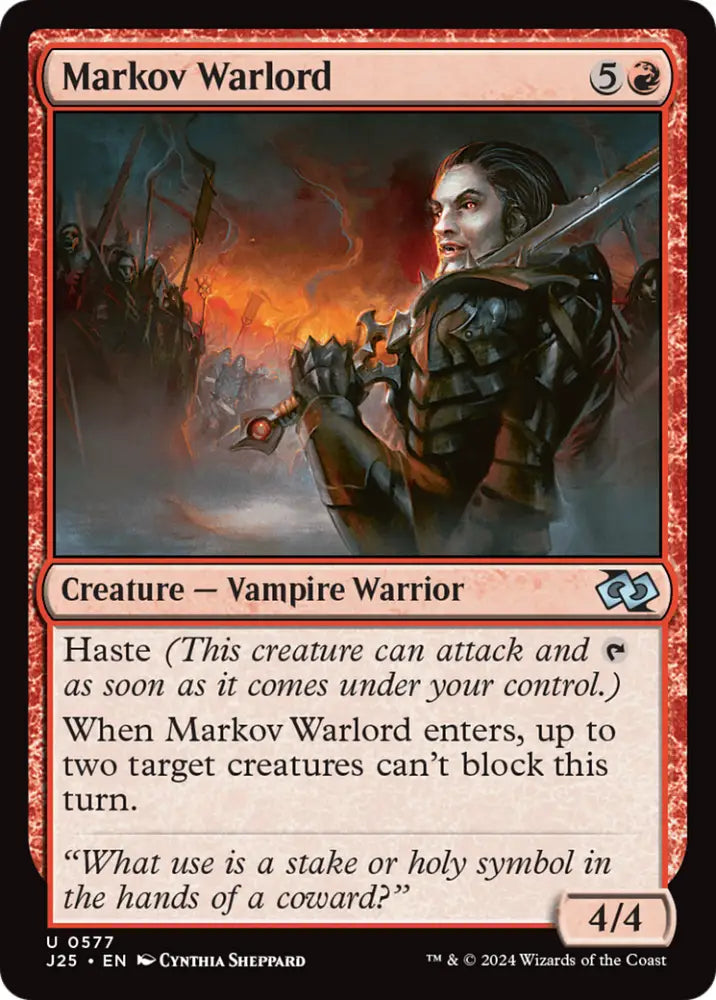 Markov Warlord [Foundations Jumpstart] - MTG Single