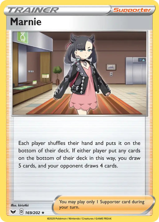 Marnie (169/202) [Sword & Shield: Base Set] - Pokemon Single