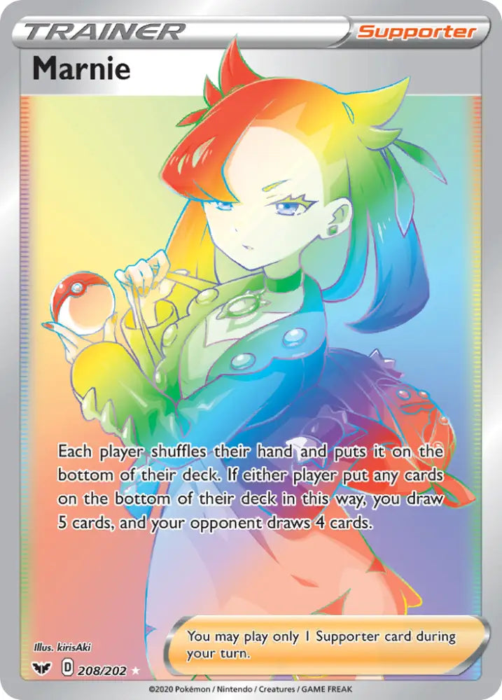 Marnie (208/202) [Sword & Shield: Base Set] - Pokemon Single