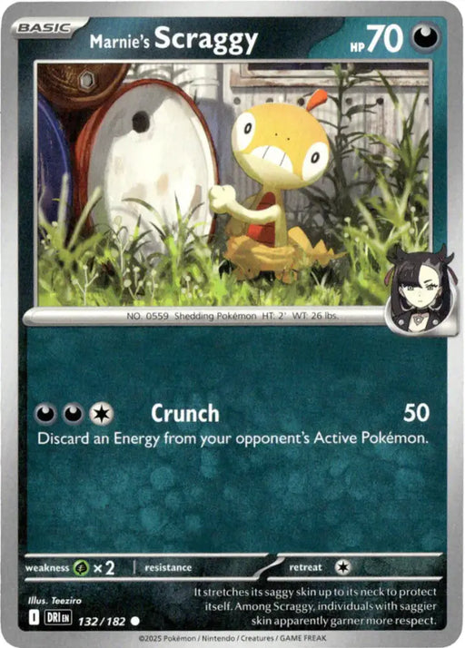 Marnie’s Scraggy - 132/182 [SV10: Destined Rivals] - Pokemon Single