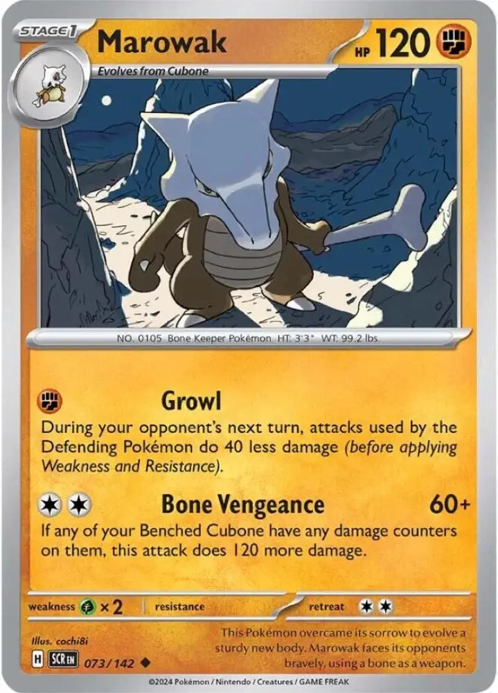 Marowak (073/142) [Scarlet & Violet: Stellar Crown] - Pokemon Single