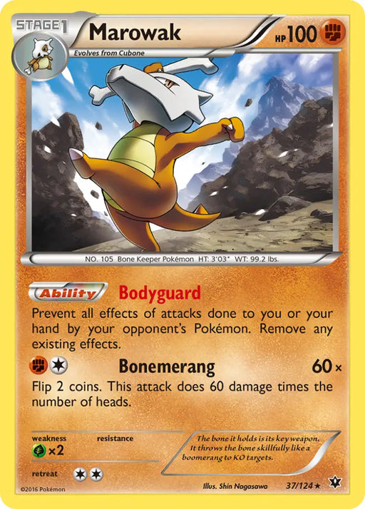 Marowak (37/124) [XY: Fates Collide] - Pokemon Single