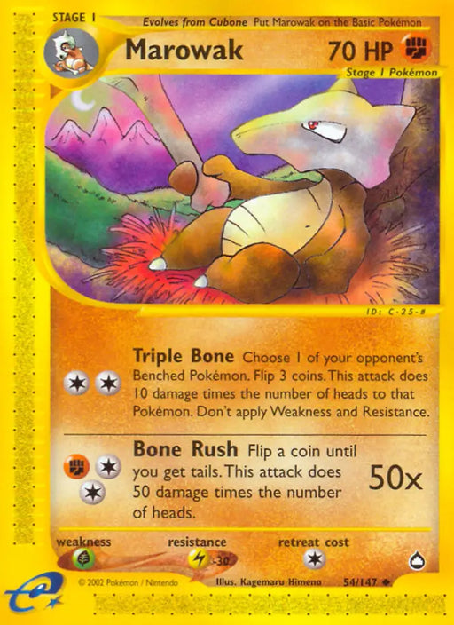 Marowak (54/147) [Aquapolis] - Pokemon Single
