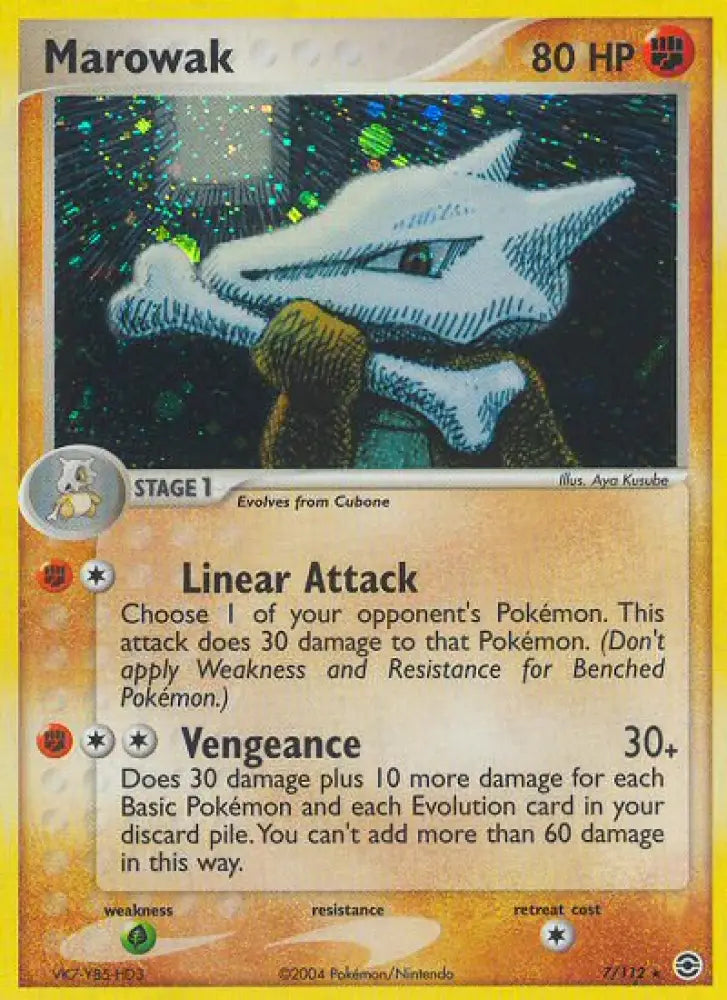 Marowak (7/112) [EX: FireRed & LeafGreen] - Pokemon Single