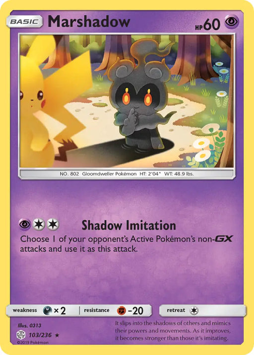 Marshadow (103/236) [Sun & Moon: Cosmic Eclipse] - Pokemon Single