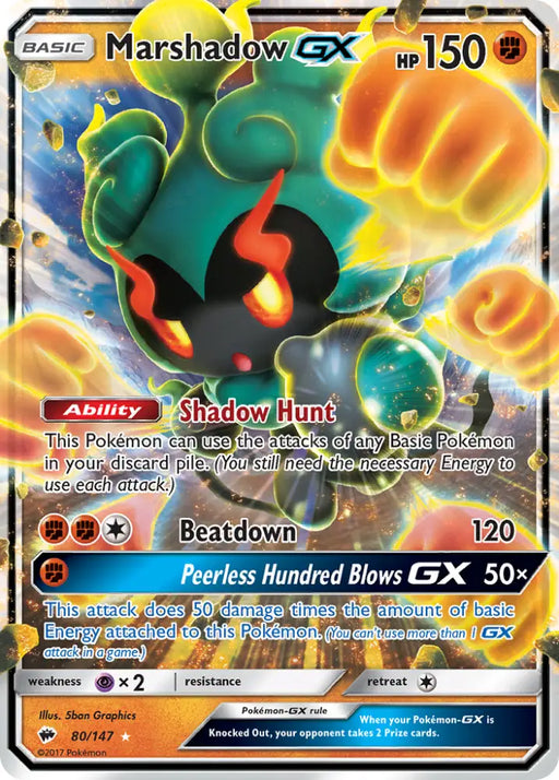 Marshadow GX (80/147) [Sun & Moon: Burning Shadows] - Pokemon Single