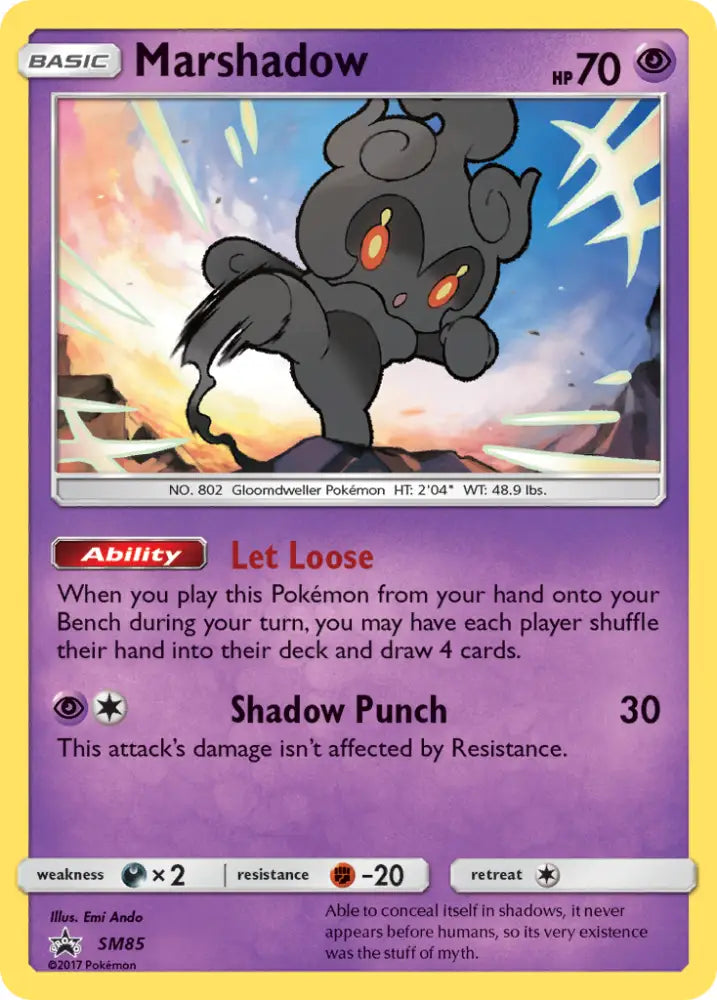 Marshadow (SM85) [Sun & Moon: Black Star Promos] - Pokemon Single