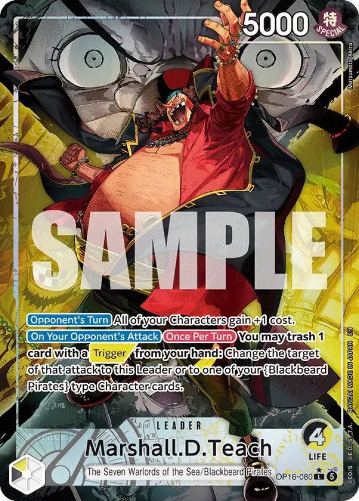 Marshall.D.Teach (Alternate Art) (OP16-080) [The Time of Battle]